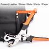 Belt Puncher for Leather,Adjustable Rotary Punch Pliers | Professional Grade,