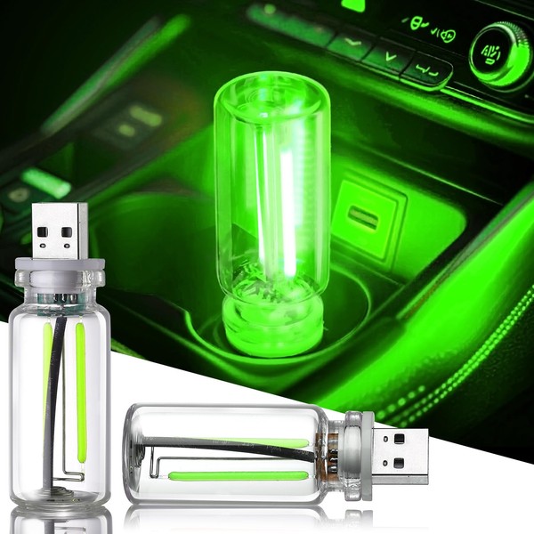 2PCS Car USB Night Light Touch Dimmable LED Filament Lamp,