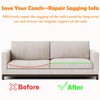 Acidea Couch Cushion Support for Sagging Seat, 2Pack 50.5x50.5cm High