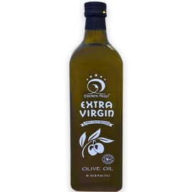 Eastern Feast - Extra Virgin Olive Oil, 1 L (33.8 fl oz), 100% Pure, First Cold Pressed Olive Oil (4 Bottles)