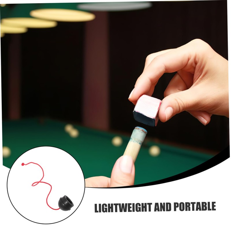 Yardwe Pool Replacement Chalk Holder Snooker Cue Chalk Case Cord