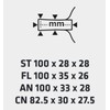 andro 10241203 AN Table Tennis Racket Tray Bar FO Off/S