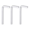 HARFINGTON 3pcs L-Shaped Square Head Wrench 8mm CR-V L-Key 4