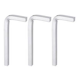 HARFINGTON 3pcs L-Shaped Square Head Wrench 8mm CR-V L-Key 4 Points Metric Bolt Wrenches Repairing Tool for Basic Home Repair DIY Project and General Applications