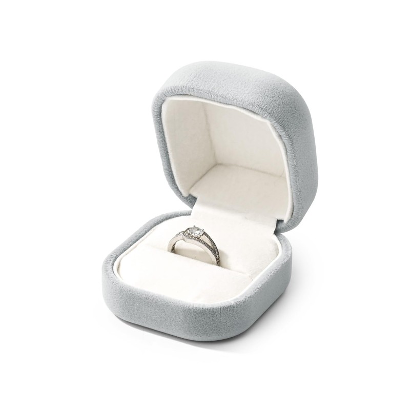 Oirlv H16501 Ring Case, Velvet, Portable, Mini, For 1 Piece,