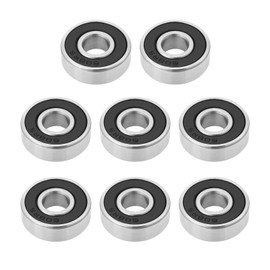 VGOL Pack of 8 608-2RS 22 mm Ceramic Skateboard Bearings Stainless Steel Shielded High Speed Wear Resistant for Skateboarding Wheels