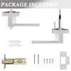 Probrico 4 Pack Square Door Lever Privacy Door Lock Handleset