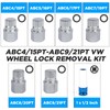 BELEY 23pcs Wheel Lock Lug Nut Remover Kit, Automotive Wheel