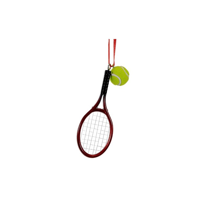 Kurt Adler Tennis Racket with Ball Christmas Ornament
