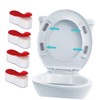 LALAFINA 8Pcs Toilet Seat Bumper Replacement Kit Toilet Risers for