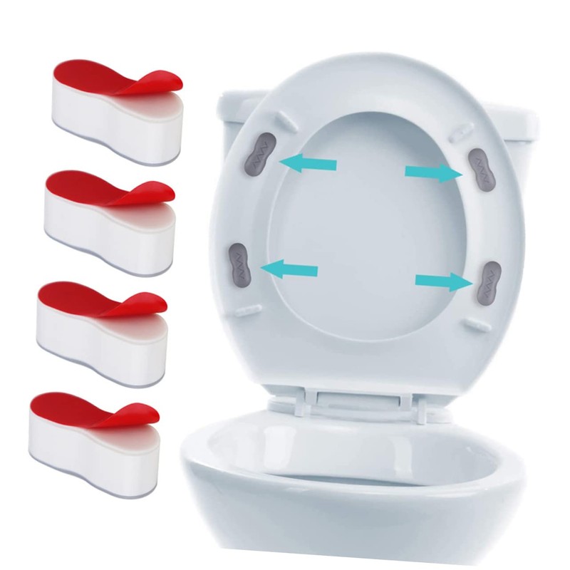 LALAFINA 8Pcs Toilet Seat Bumper Replacement Kit Toilet Risers for