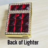 Unbranded Lighter USB Cute Feather Crown Red Ruby Crystal CZ