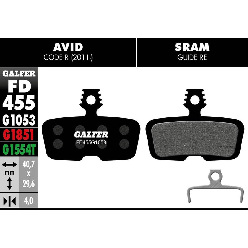 Galfer Brake Pads Standard Avid Code R 2011