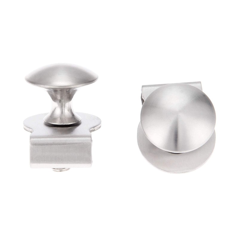 Hicello 2PCS Glass Door Pull Handle/Clamp/Clips for Glass 5-8mm Showcase