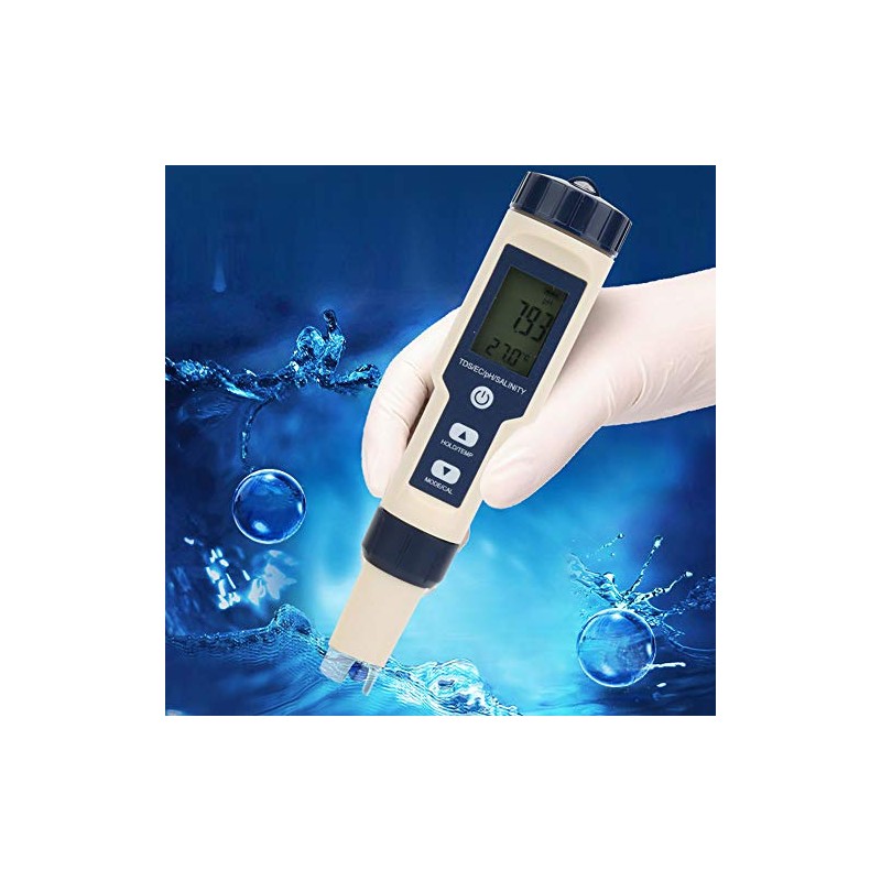 EZ-9909 5 in 1 PH Meter Function Water Quality Meter