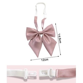 YFFSFDC Uniform, Ribbon, Tie, School Uniform, Accessories, DK JK, School Ribbon, Junior High School Students, Boys, Girls, Multicolored, pink ribbon solid