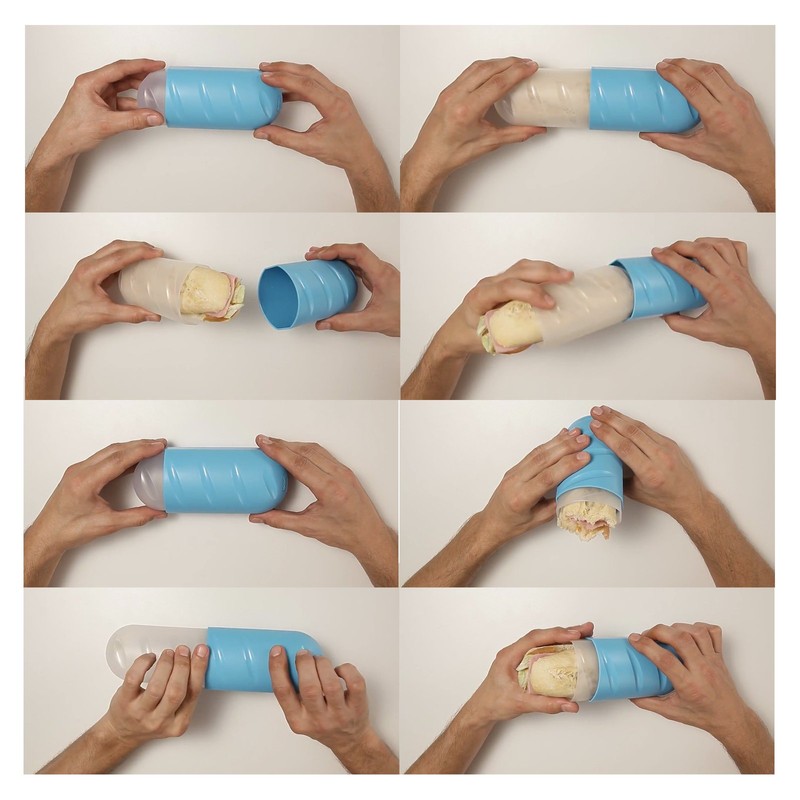 PracticFood Bun Box, Perfect Container to Keep Sandwiches Fresh Without