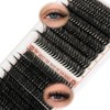 Higu Clace Individual Lashes 320PCS, Eyelashes Mixed 10-18mm, Wispy Cluster