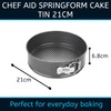 Chef Aid Springform-Kuchenform, 21 cm, antihaftend, rund, mit losem Boden