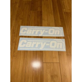 CarryOn Carry On Replacement TRAILER DECAL Stickers - SET 2 - 12” White Utility CarryOn