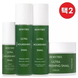 Dewytree [듀이트리](정품) 스네일 달팽이 기초 화장품 4종 택 2 (스킨,로션,크림,세럼) 주름개선 바이탈라이징 [{AA3} 스네일 스킨 2개] Dewytree (Genuine) Snail Basic Skincare Set 4 Types Choose 2 (Skin, Lotion, Cream, Serum) Wrinkle Improvement Vitalizing [{AA3} Snail Skin 2pcs]