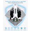 NVEESHOX Multicontacto, Regleta Multicontacto con 9 Salidas CA y 4