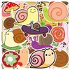 100 Sheets Cartoon Snail Stickers, Colourful Snail Stickers, Cute Stickers,