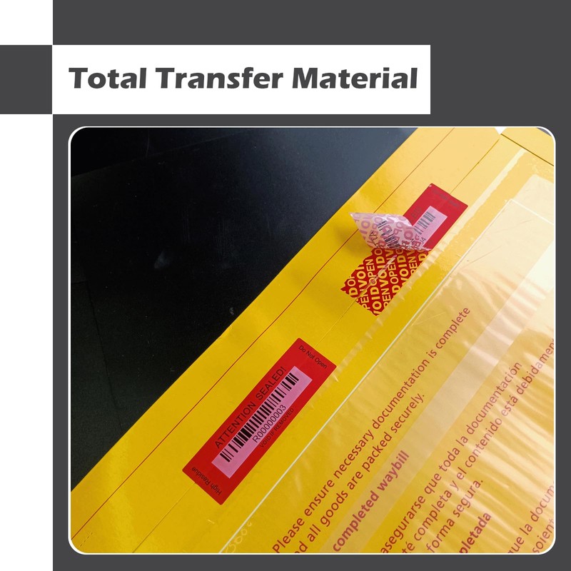 120 pcs Tamper Evident Label Sticker with Bar Code Security