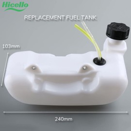 Hicello Fuel Tank To Fit Various Strimmer Trimmer Brush Cutter Hedge Trimmer CG430 520 43CC 52CC 47CC