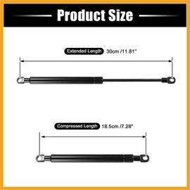 Partuto 11.8inch 200N/44Lbs Universal Car Gas Struts Shocks Lift Supports Replacement