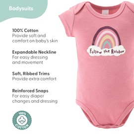 The Peanutshell 23-Piece Pink Baby Girl Newborn Essentials Must Haves 0-3 Months, Layette Gift Set for Girls, New Born Baby Essentials Must Haves, Newborn Girl Outfits, Clothes Pants - Rainbow Safari