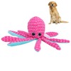 Pet Corduroy Octopus Vocal Toy Puppy Biting Training Toy for