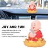 Nodding Smiling Buddha Maitreya Automatic Laughing Car Dashboard Solar Buddha