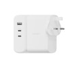 PowerMaxx 100W Multi Port GaN Wall Charger UK/SG - White