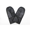 Infinity Unisex Black Soft Thick 100% Sheepskin Mittens M with