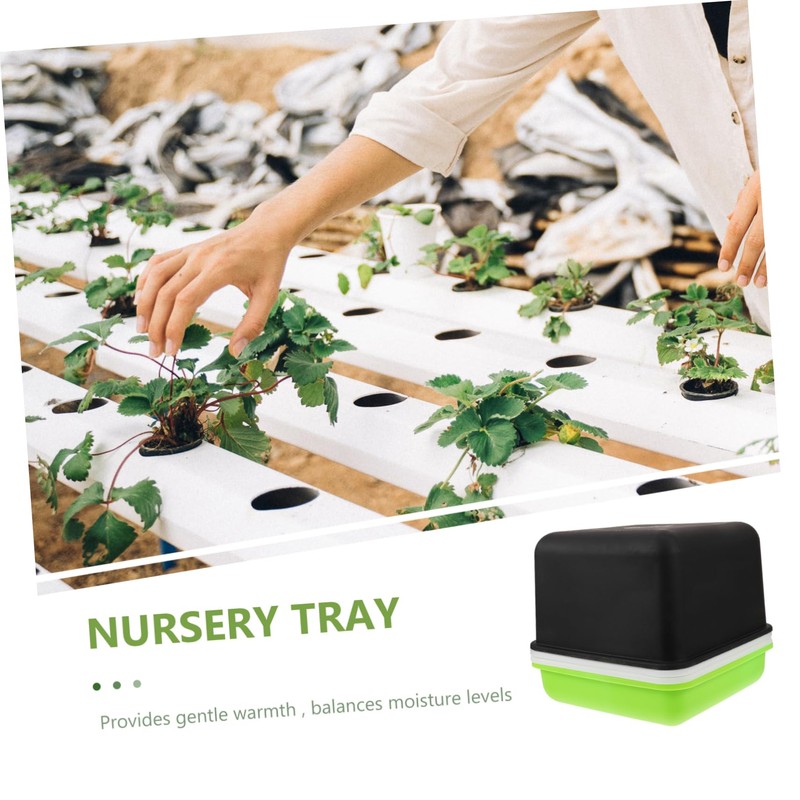 Kisangel Hydroponic Propagation Tray with Cover Convenient Germination Trays for