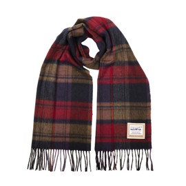 Heritage Traditions Pure Wool Scarf (Red, Navy & Gold)