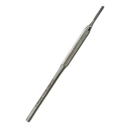Round Design Scalpel Handle #3 with Knurled Grip, Stainless Steel (Fits Size 9-16 Scalpel Blades)
