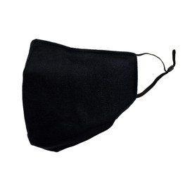 XRGO XM25BK Plain Black Cloth Reusable Face Mask with PM2.5 Carbon Activated Filter