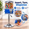 4 Compartment Coin Operated Candy Vending Machine with Adjustable Stand