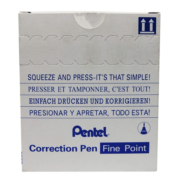 Pentel Micro Correct Correction Fluid Pen Needle Point Precision Tip