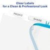 Avery Index Maker Extra-Wide Clear Label Dividers, White, 5-Tab Set