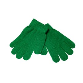 WESTEND CHOICE Kids Gloves Boys Girls Winter Warm Magic Gloves Children's Stretch Unisex School Knitted Gloves Age 3-7 (Green)