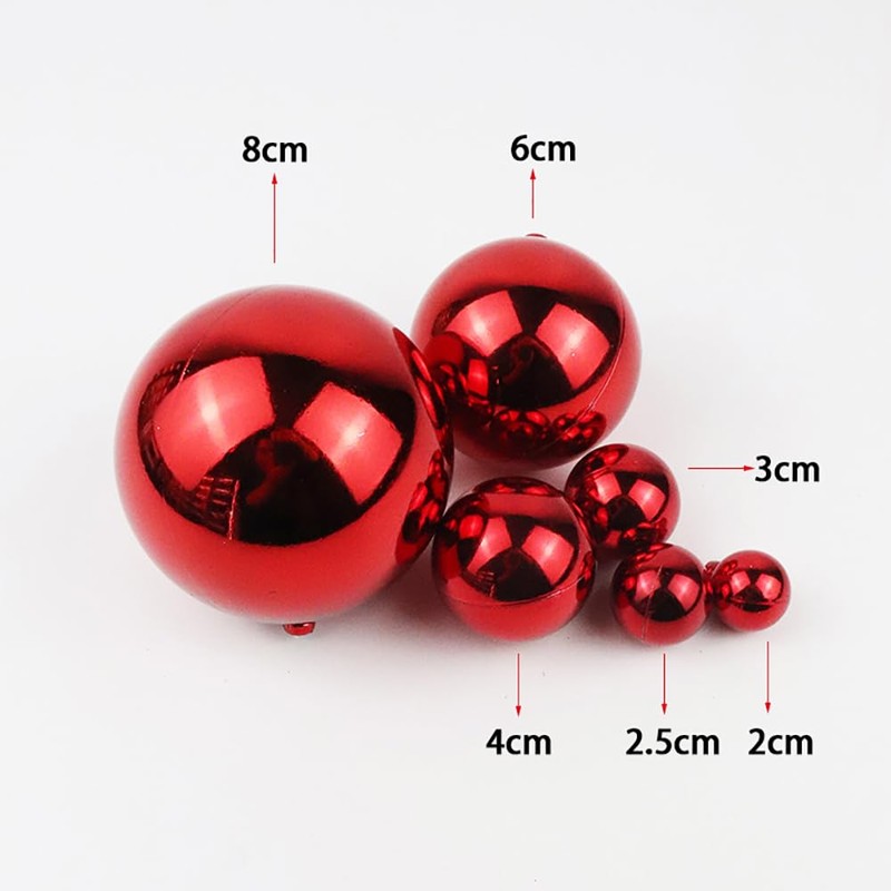 20PCS Christmas Tree Baubles Balls Ornaments Xmas Hanging Decorations Shatterproof