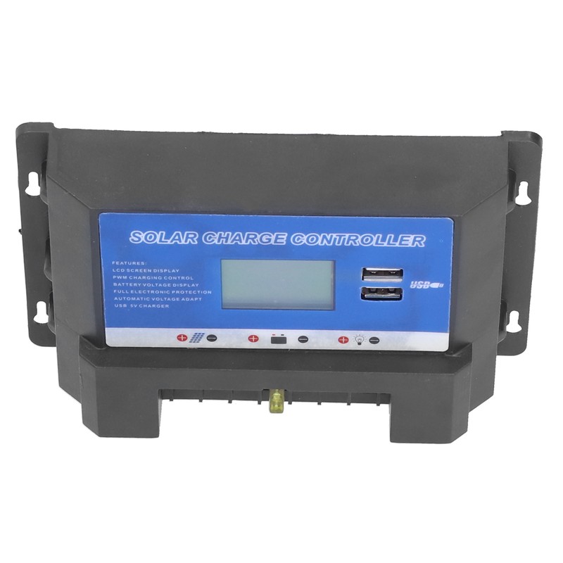 Solar Charge Controller LCD Display Dual Usb Interface Durable Solar