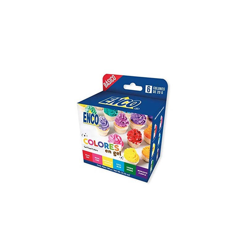 KIT BÁSICO DE 6 COLORES EN GEL ENCO
