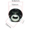 Pack of 10 Self-Locking Nuts M4 Hex Nuts Flange Nut