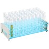 Clear Plastic Test Tubes with Rack, 200 PCS16 x 100