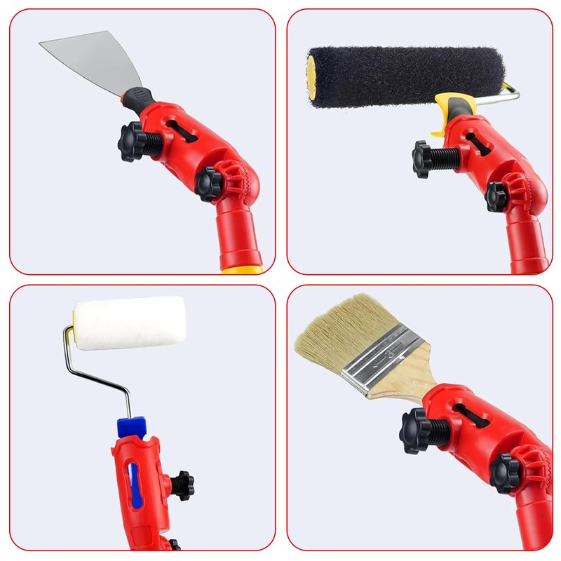 Brush Rail for Ceiling 170 cm Multi-Angle Brush Extension 180