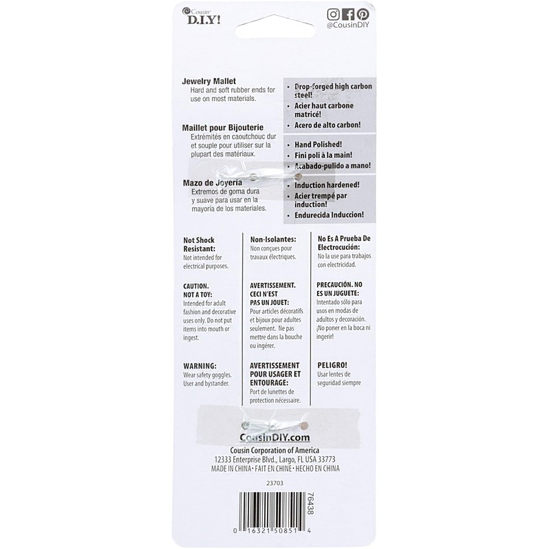 Cousin 23703 Craft and Jewelry Mallet, 8-Inch